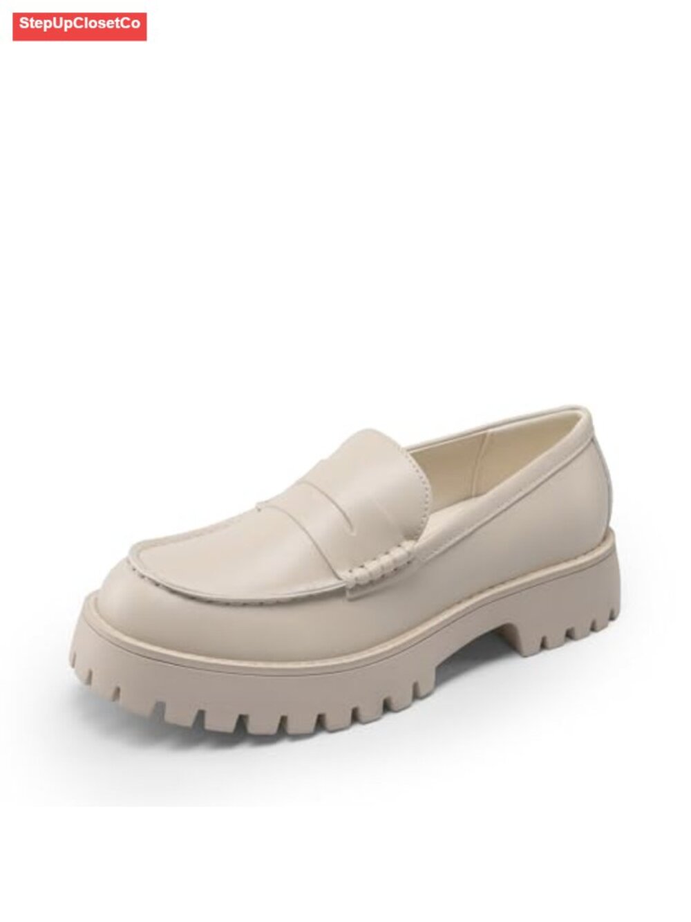 Platform Chunky Penny Loafers Women Slip-On Business Casual Shoes
